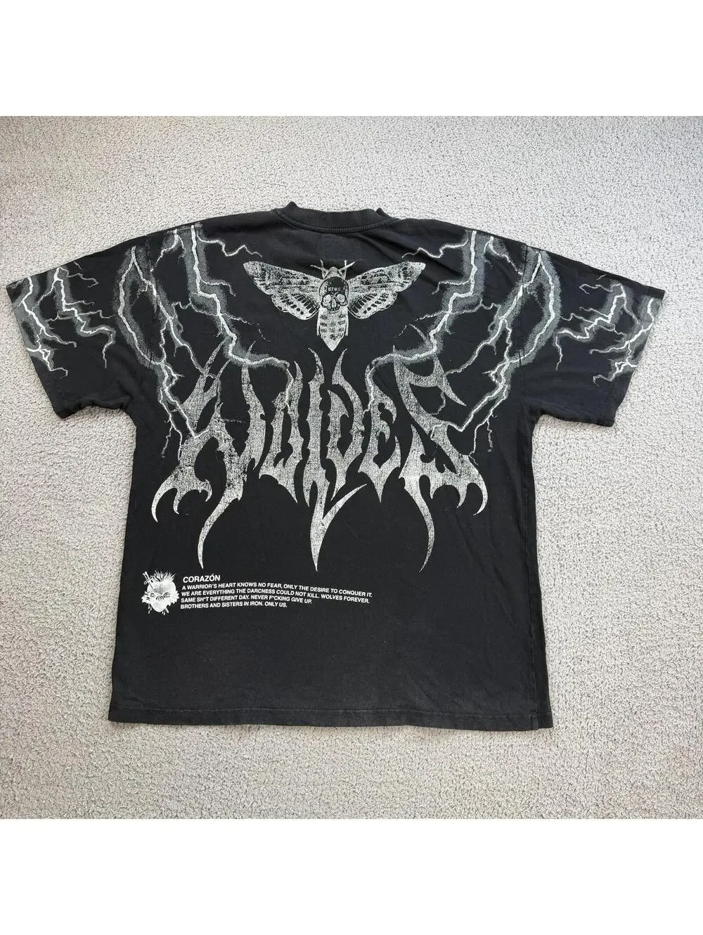 Bye Club T Shirt Black Large 211 Of 2000 Corazon Drop Warrior Gym - Picture 1 of 5